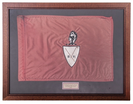 1999/2000 Shinnecock Hills Golf Club 6th Hole Flag - Flew Over The Hole At The Turn Of The Century
